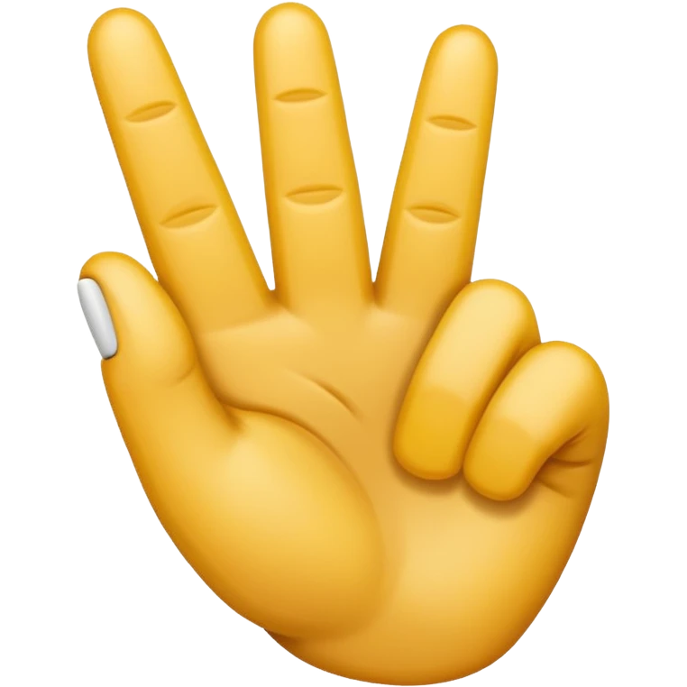 I want a emoji with middle finger bend towards emoji
