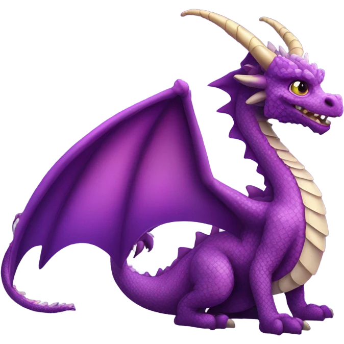 Purple dragon emoji
