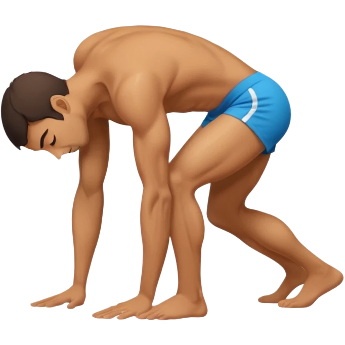 Dude bent over backwards  emoji