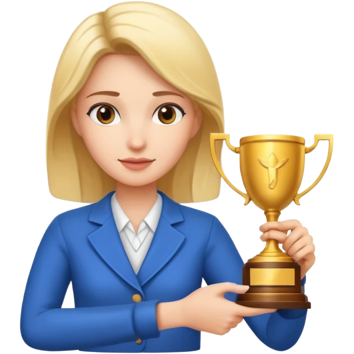 generate an emoji for this phrase, Start strong to earn trust and be noticed. End strong to be remembered. make it a female emoji