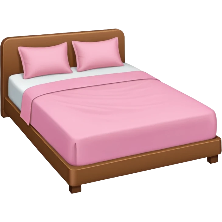 Bed pink cover emoji
