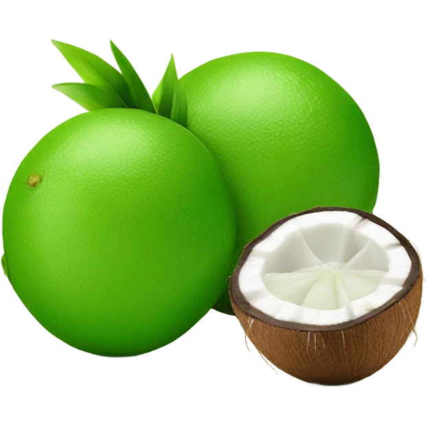 Lime in a coconut emoji