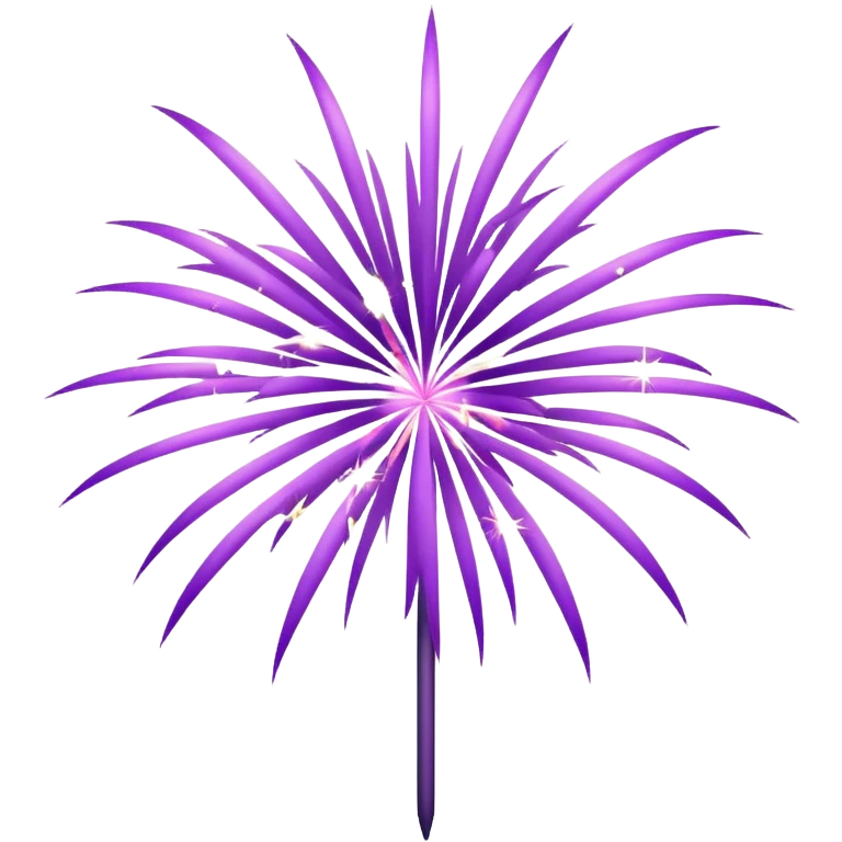 Light purple fireworks emoji