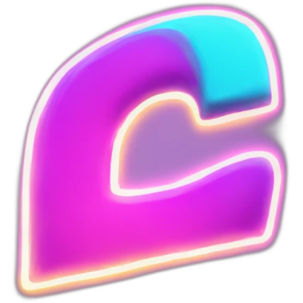 neon letter p emoji