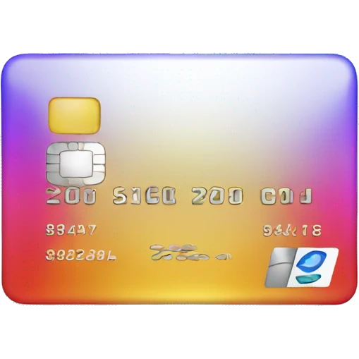 gradient credit card emoji