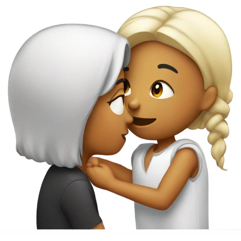 Giving my girlfriend a kiss emoji