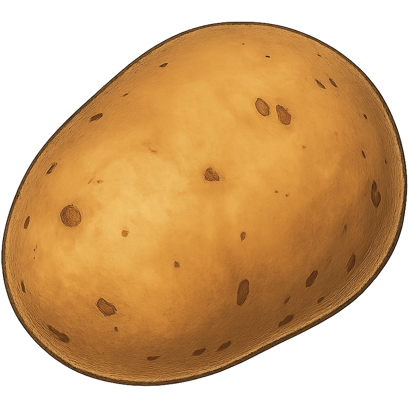 ghibli style simple potato emoji