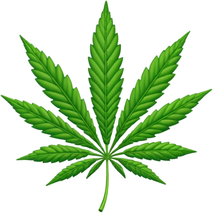 Marihuana hoja emoji