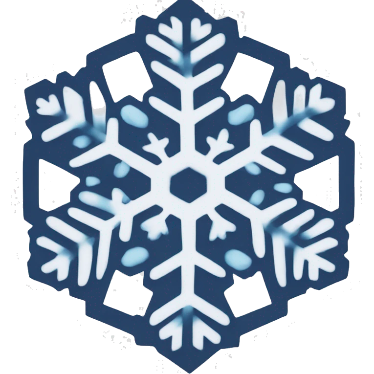 Trible snowflake emoji