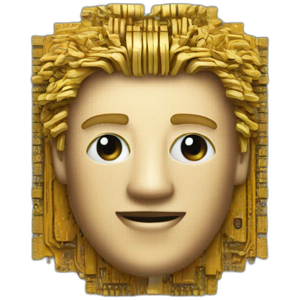 Computer chip king emoji