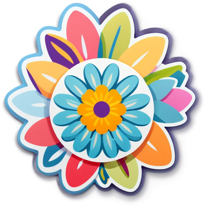 Square of flowers  emoji