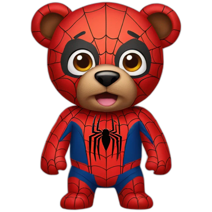 A spider man bear emoji