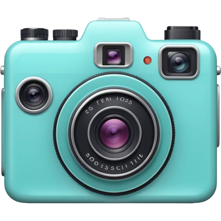 Pastel Teal Camera emoji