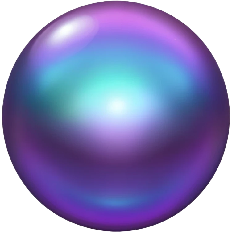 black and purple pearl emoji