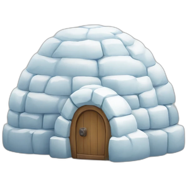 igloo with care sign emoji