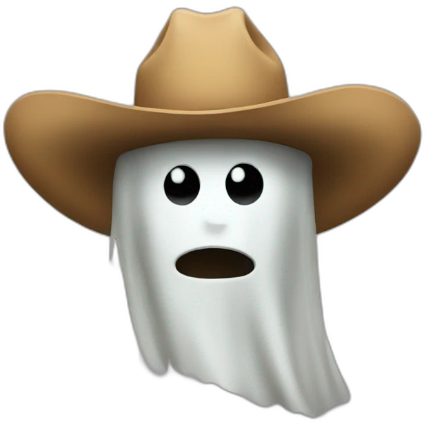 Cowboy ghost emoji