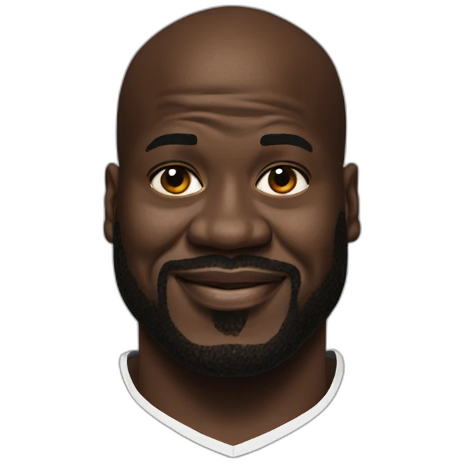 Photorealistic Shaq emoji