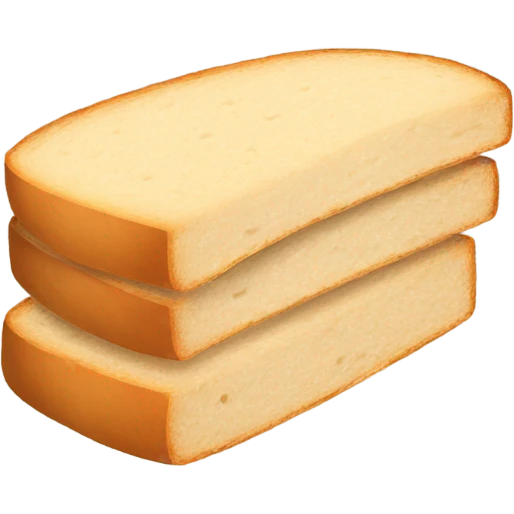 Two bread slices simple emoji