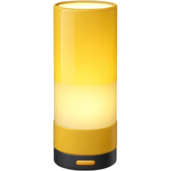 1980s yellow lighting lamp emoji