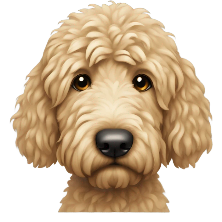 Depressed golden doodle emoji