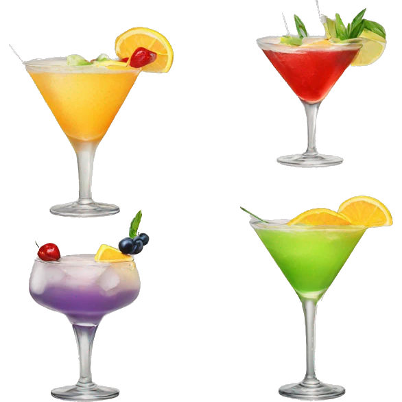 Cocktail menu emoji