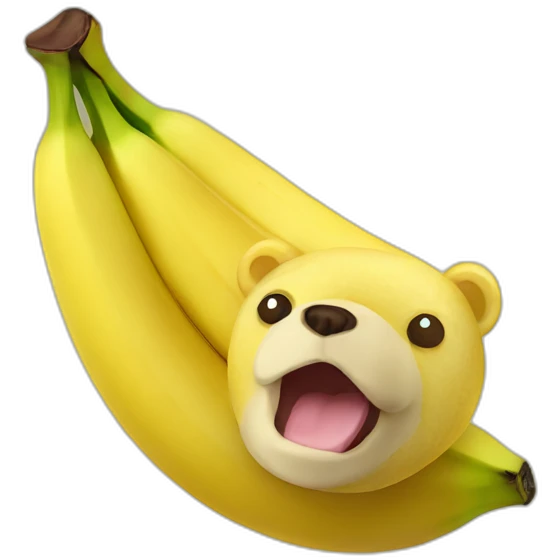 bear shaped banana emoji