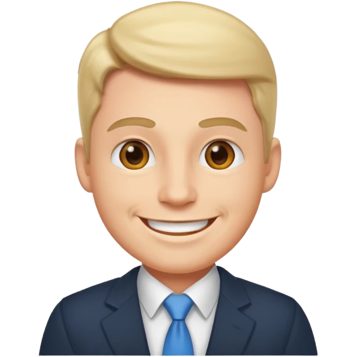 happy male boss emoji