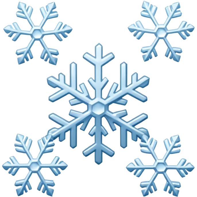 snow falling emoji