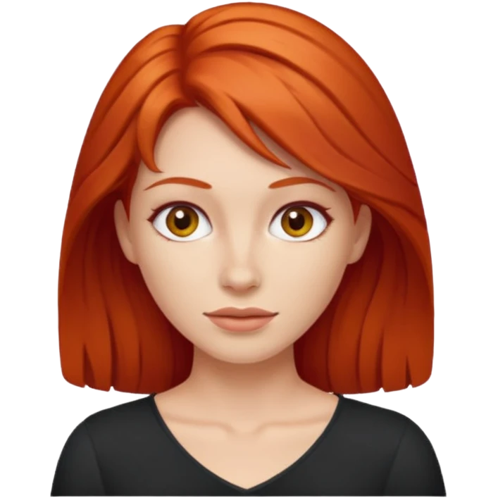 red-haired woman emoji