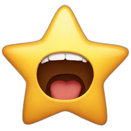 Star mouth emoji