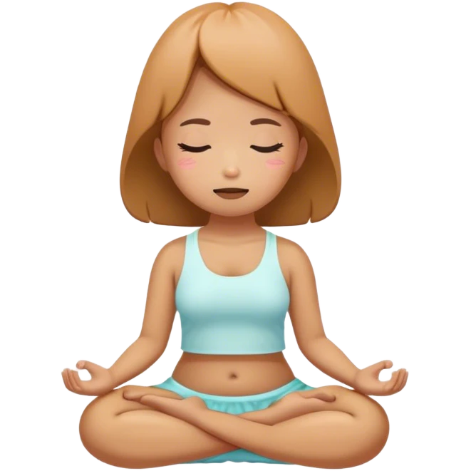 meditater kawaii potato girl emoji