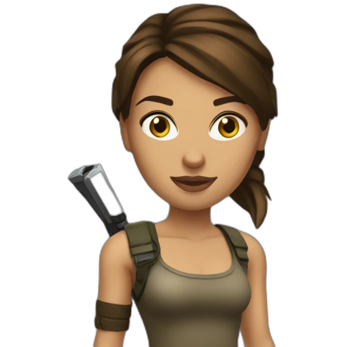 Lara croft emoji