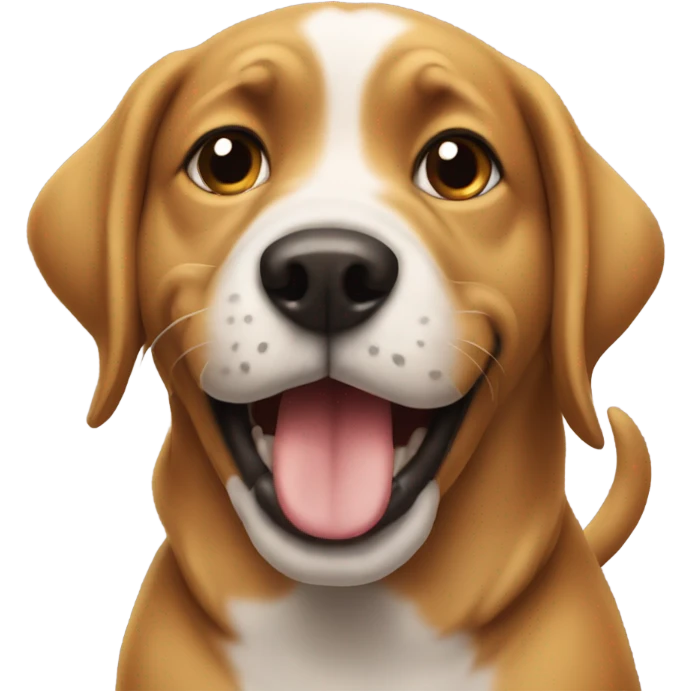 Dog being naughty emoji