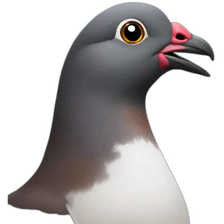 Brown beard pigeon emoji