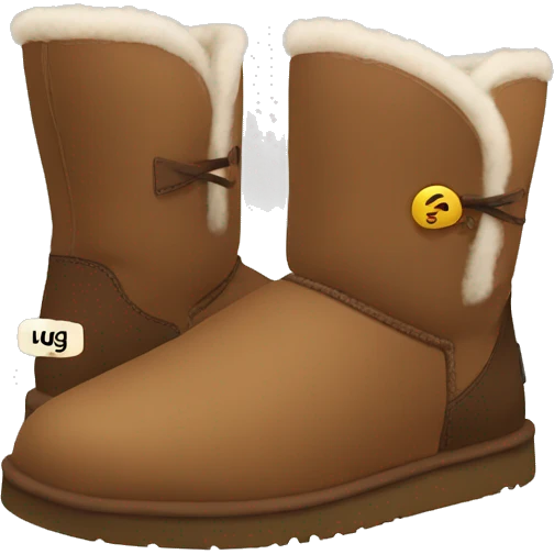 Brown ugg boots emoji