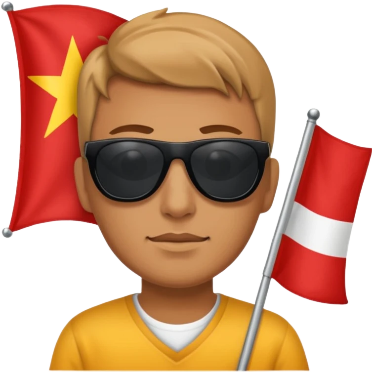 Flag loin and sun emoji