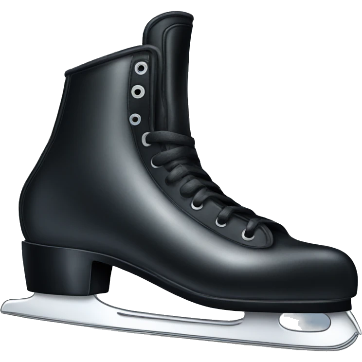 Black ice skates  emoji
