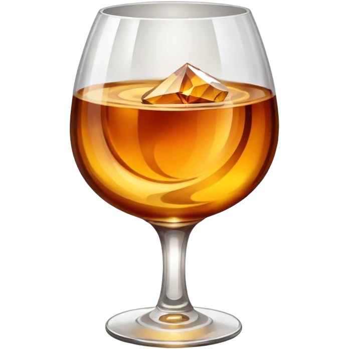 glass of brendy emoji