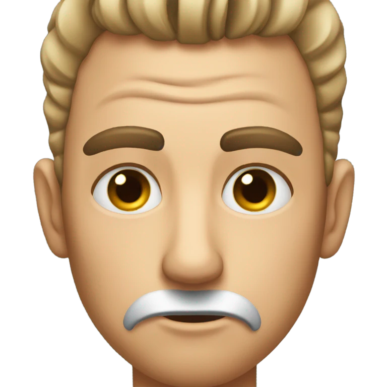 Man tweezing eyebrows  emoji