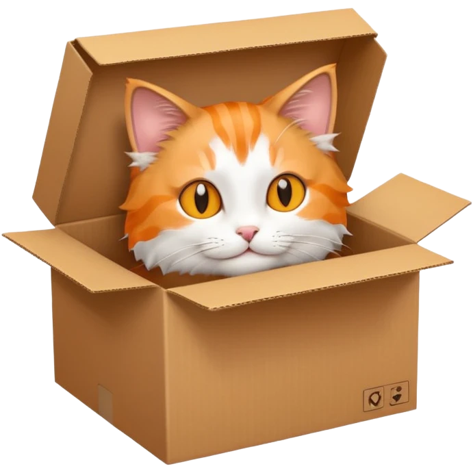 cat in boxe emoji