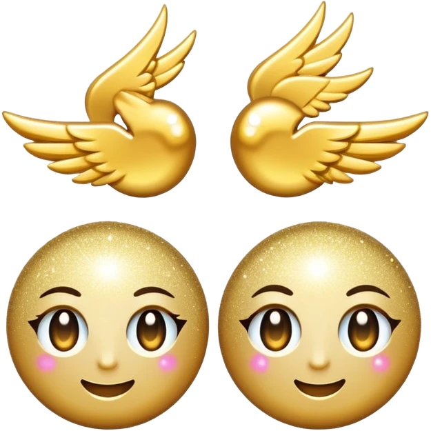 sparkling wink and blink symbols, no face emoji