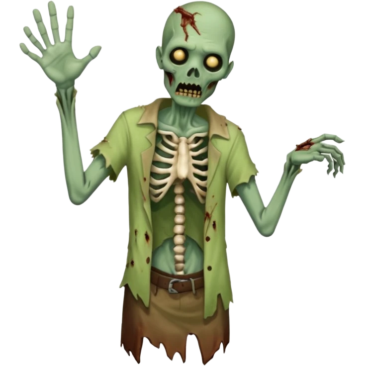 zombie say hello emoji