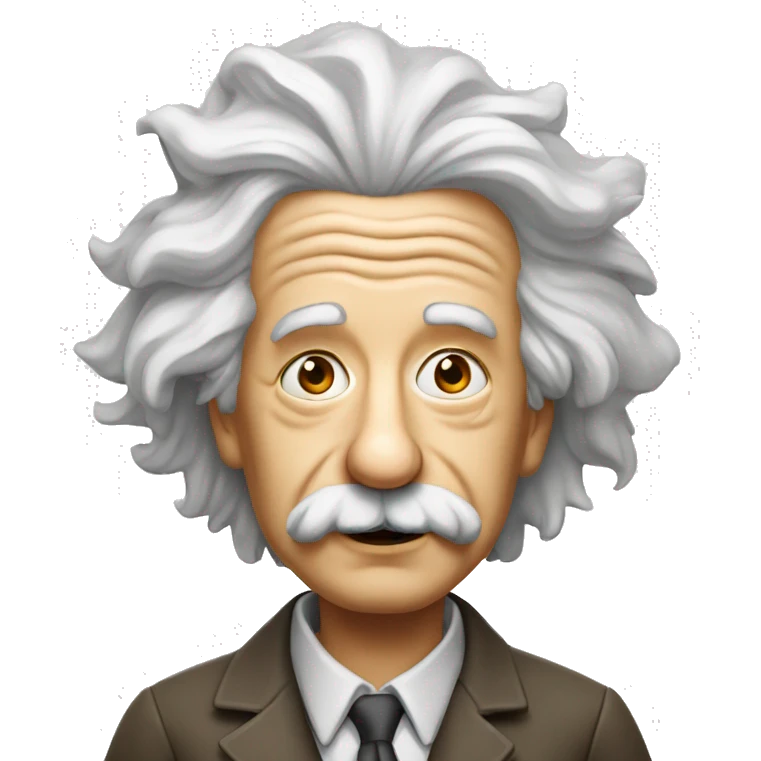 Einstein sur un fusé  emoji