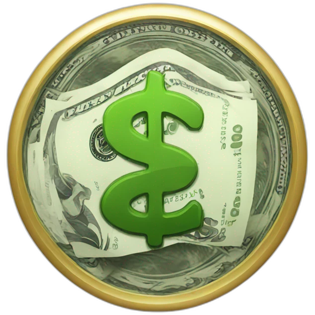 money sign with a up arrow emoji