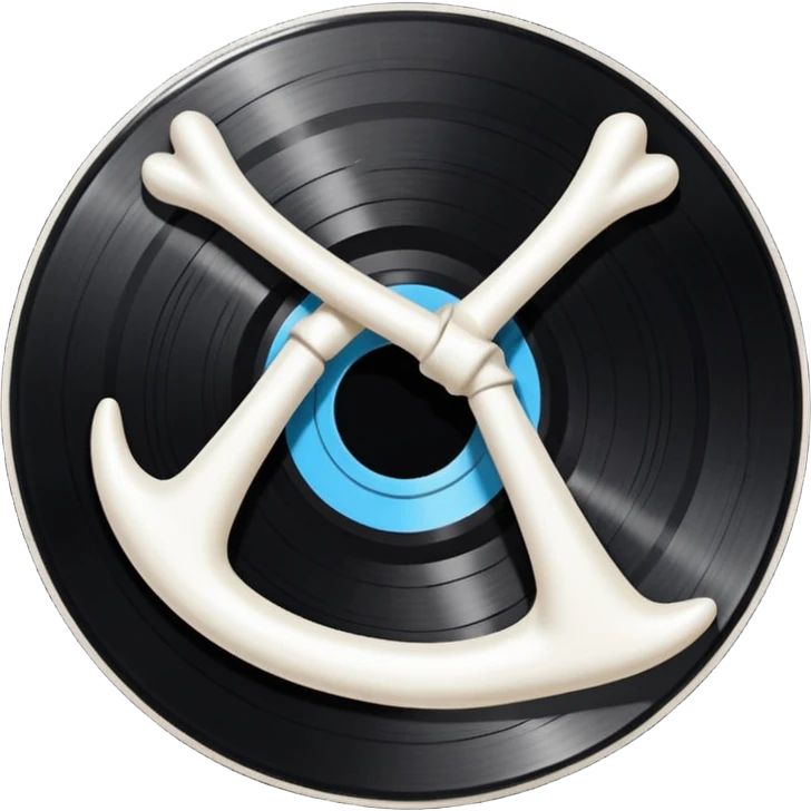 A vynil of Conan Gray's wishbone emoji