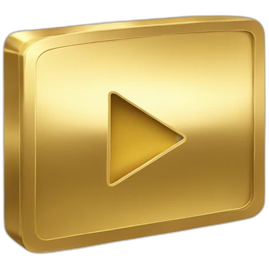 youtube gold play button emoji