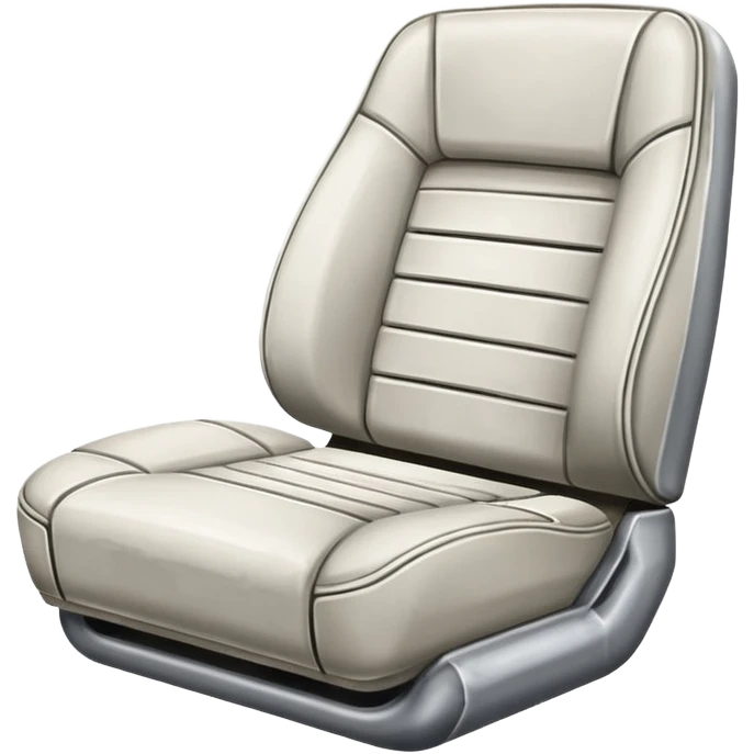 Generate an Airbnb category syle icon of a broken football seat, it should be a white icon and simplified emoji