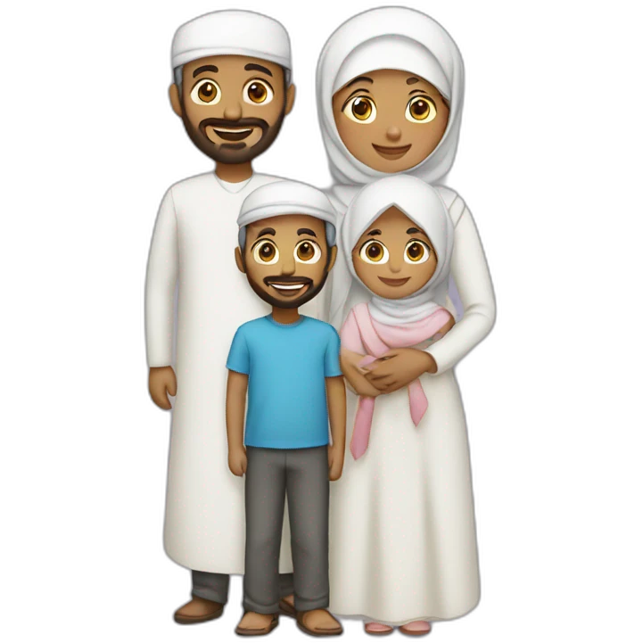 Muslim family emoji