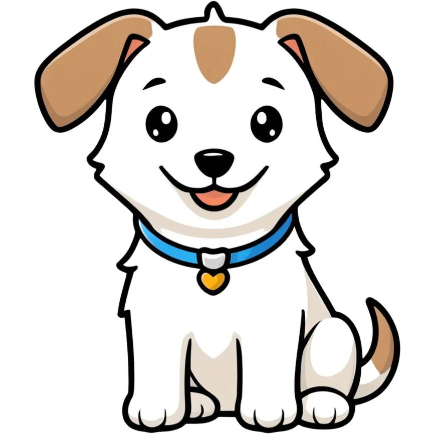 Happy dog emoji