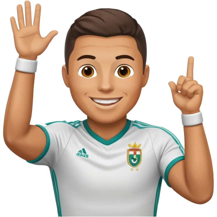 Ronaldo doing sui emoji